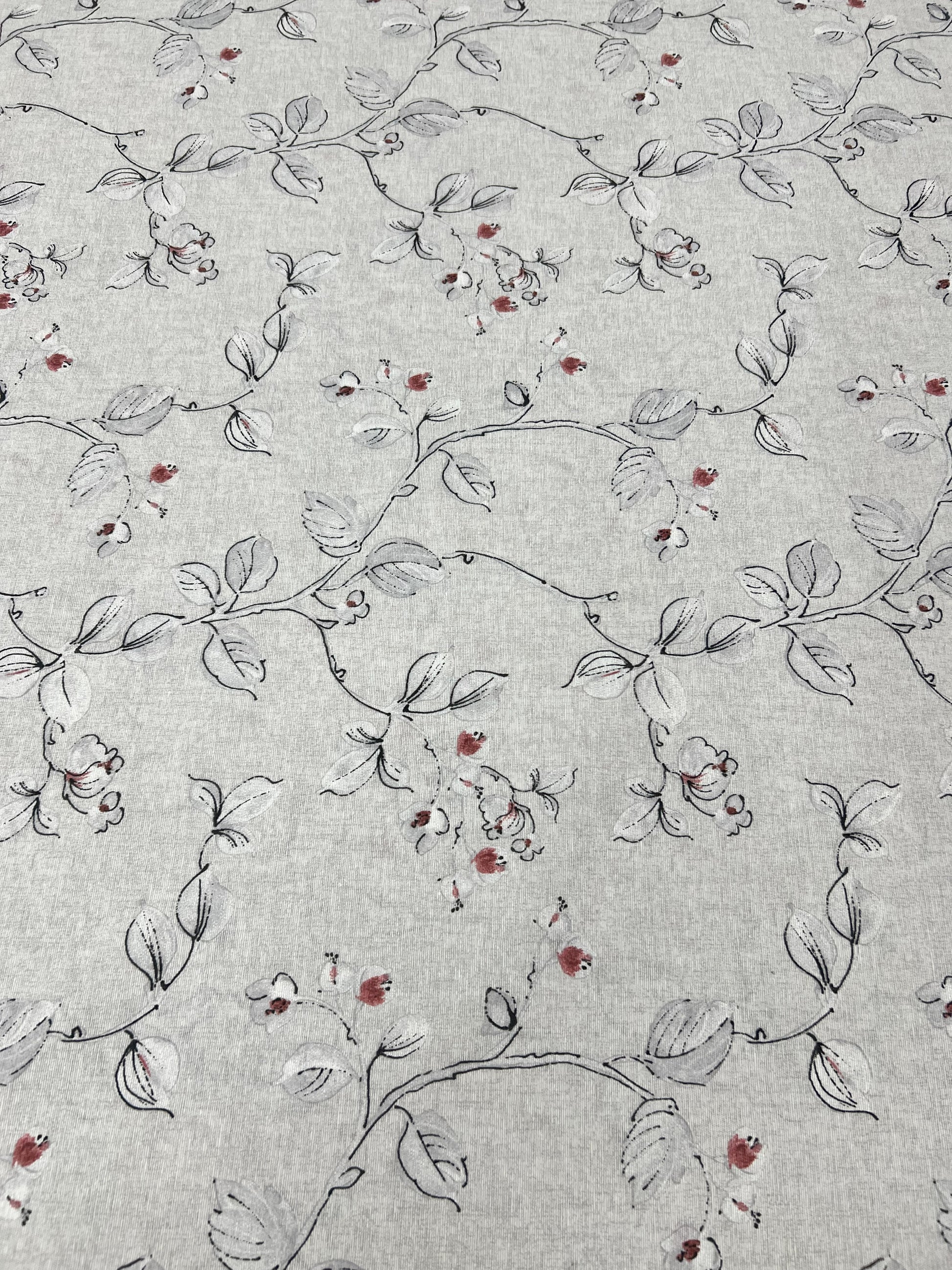 Scampolo Cotone Arredo Ramo Fiorito