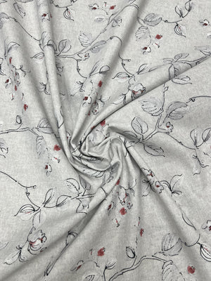 Scampolo Cotone Arredo Ramo Fiorito