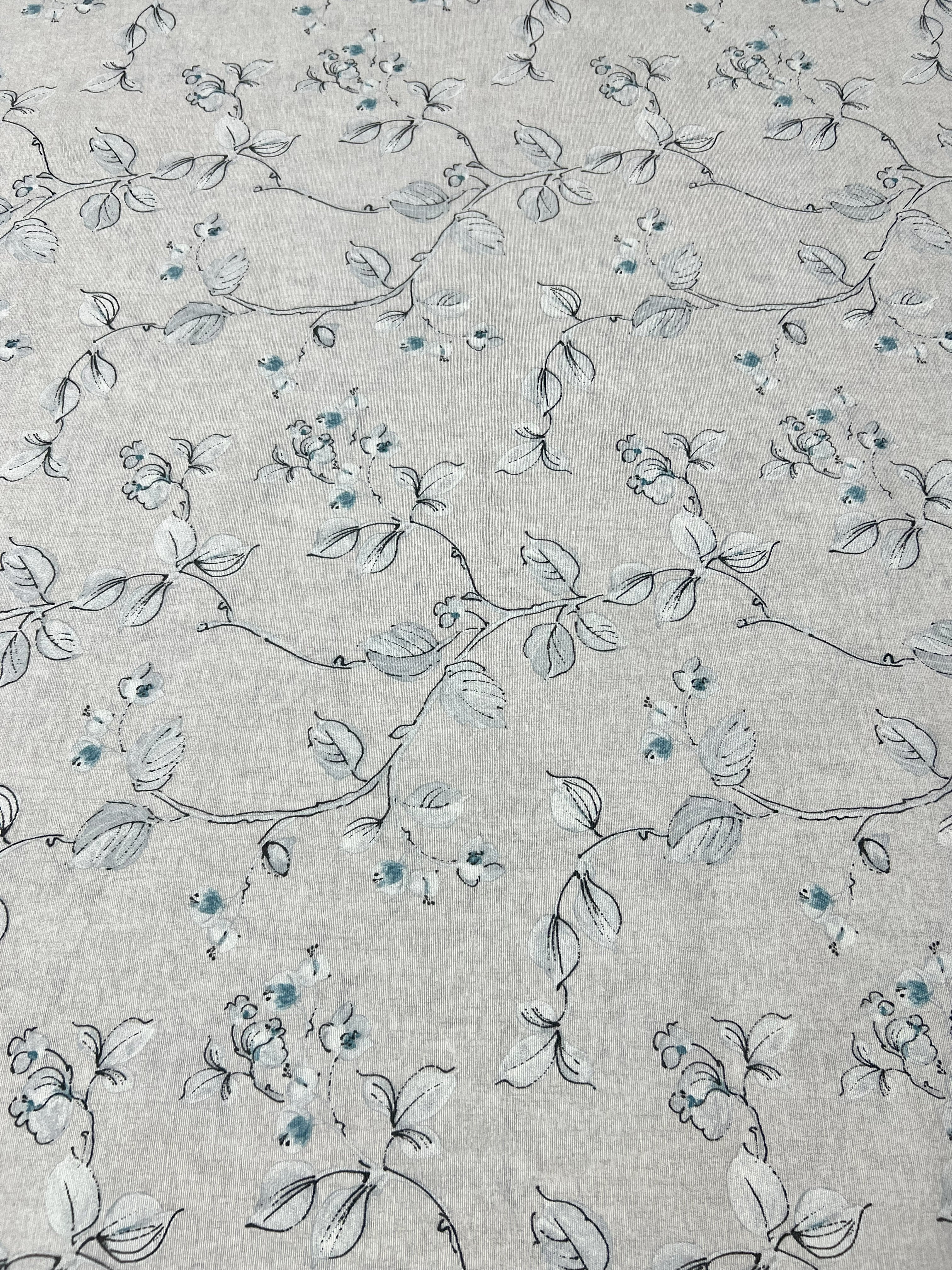 Scampolo Cotone Arredo Ramo Fiorito