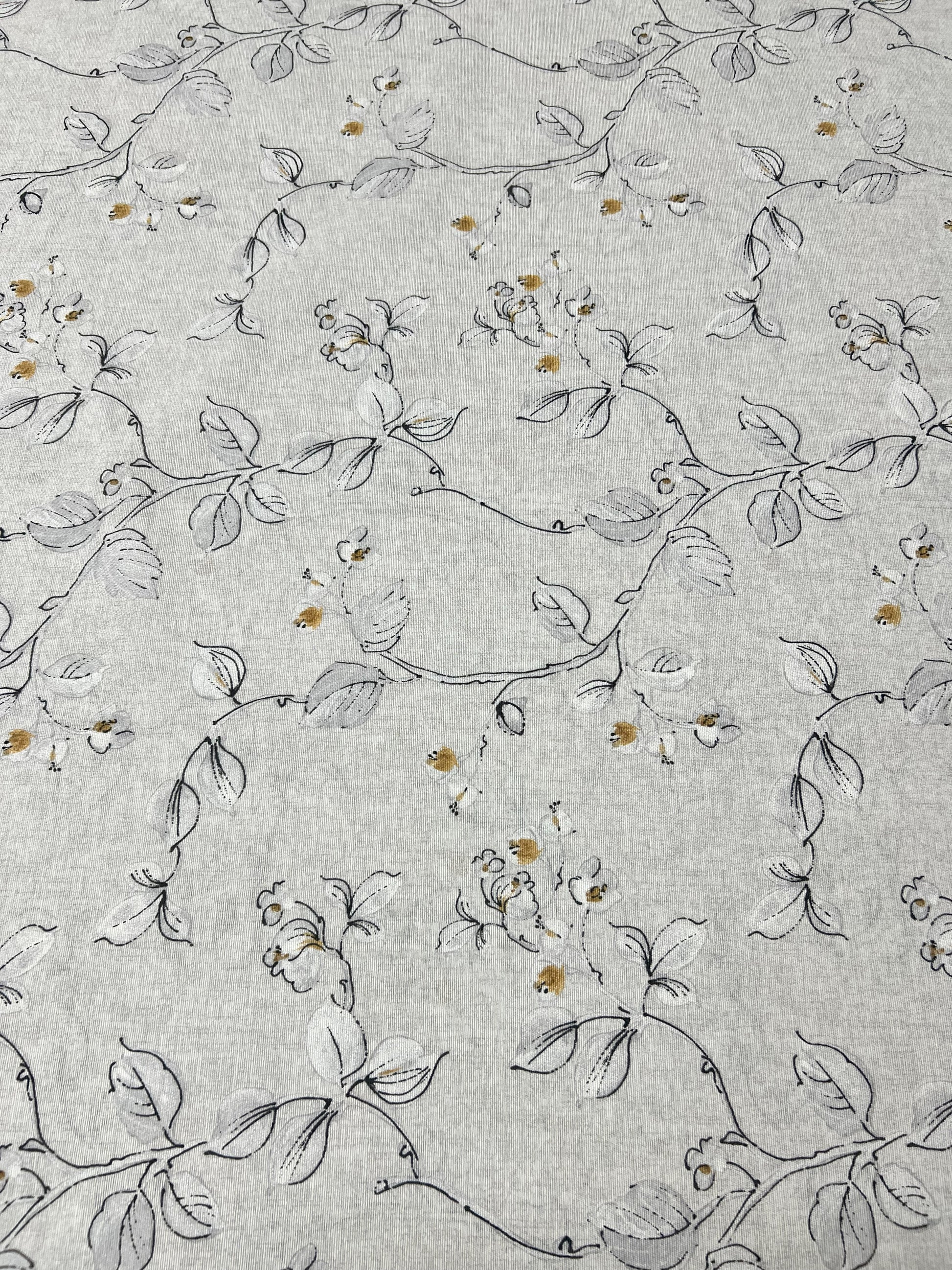 Scampolo Cotone Arredo Ramo Fiorito