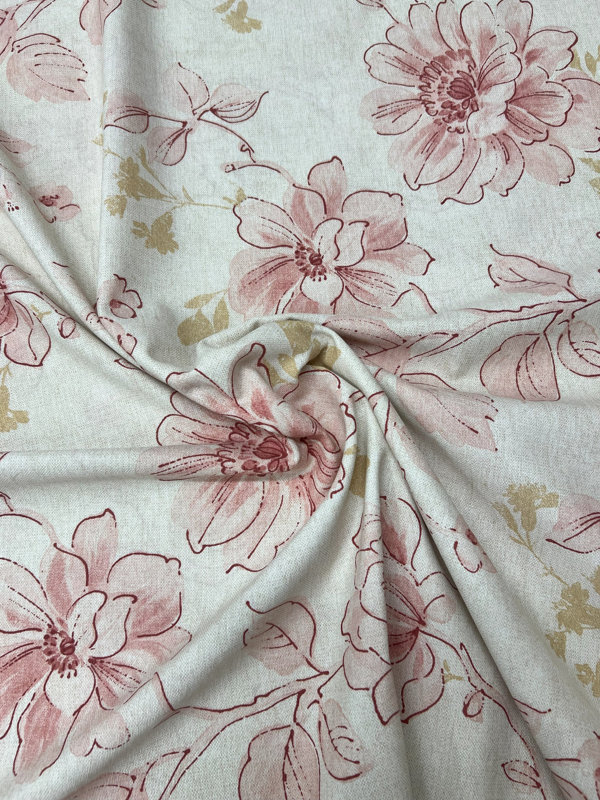 Scampolo Cotone Arredo Rose Antiche