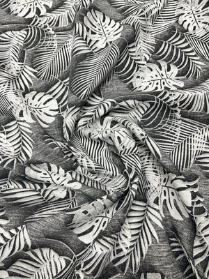 Scampolo Cotone Arredo Foglia Esotica