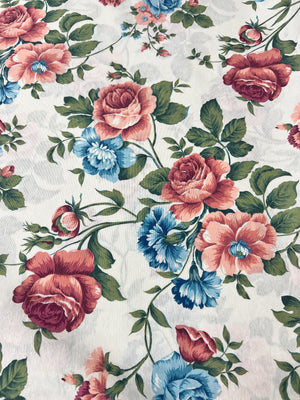Scampolo Cotone Arredo Roseto d'Epoca