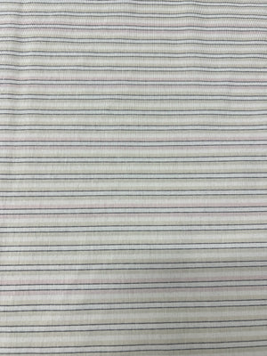 Scampolo Panama Cotone Rigato Bicolore
