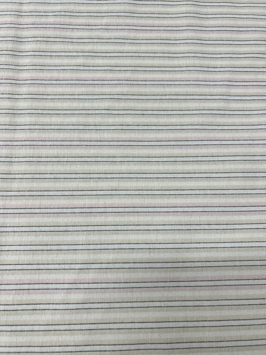Scampolo Panama Cotone Rigato Bicolore