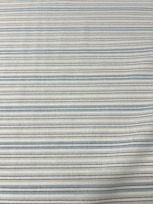 Scampolo Panama Cotone Rigato Bicolore