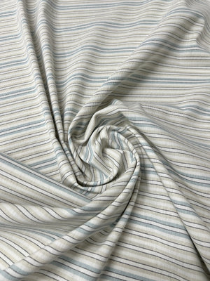 Scampolo Panama Cotone Rigato Bicolore