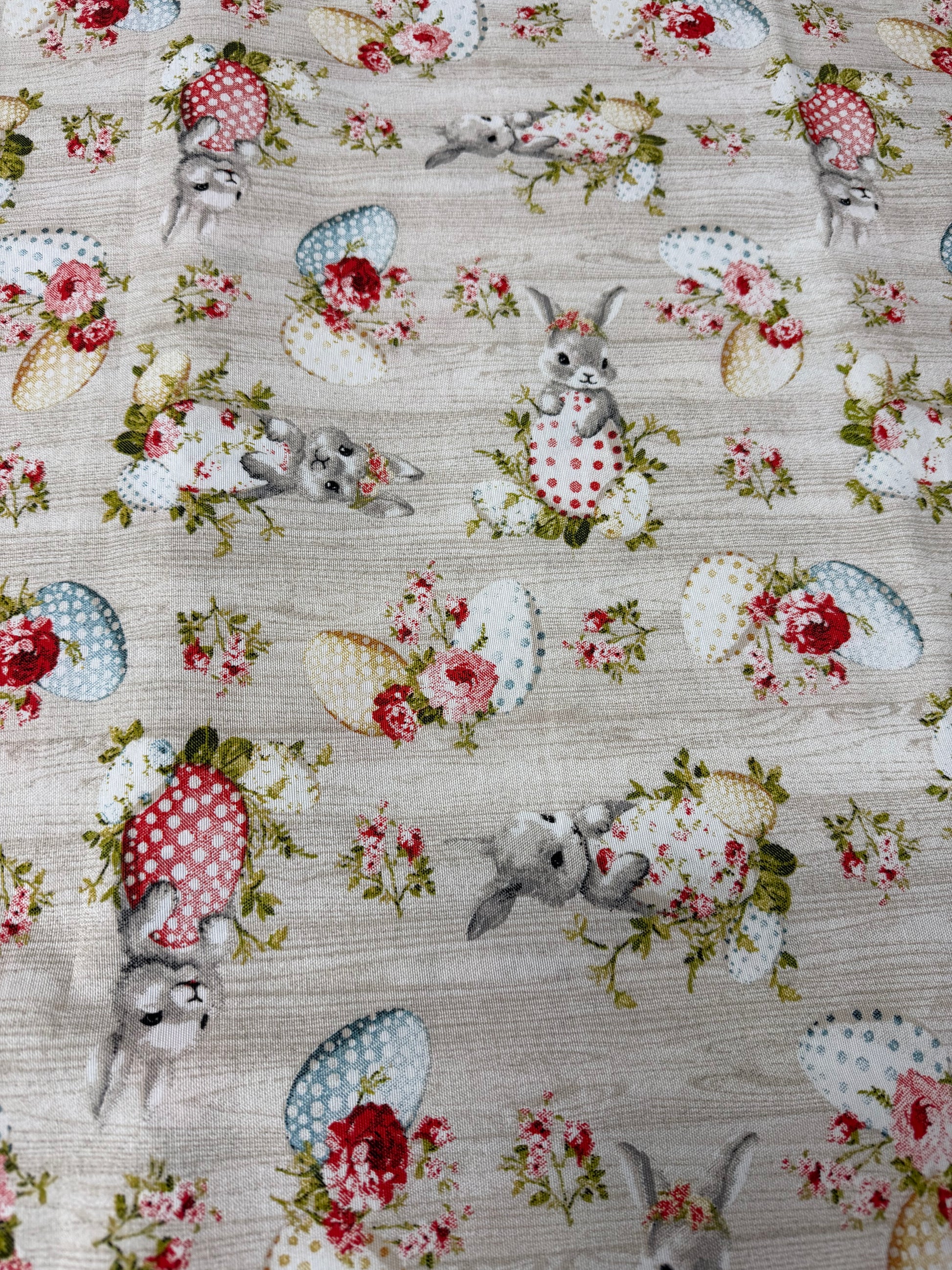 Scampolo Cotone Arredo Pasqua Shabby
