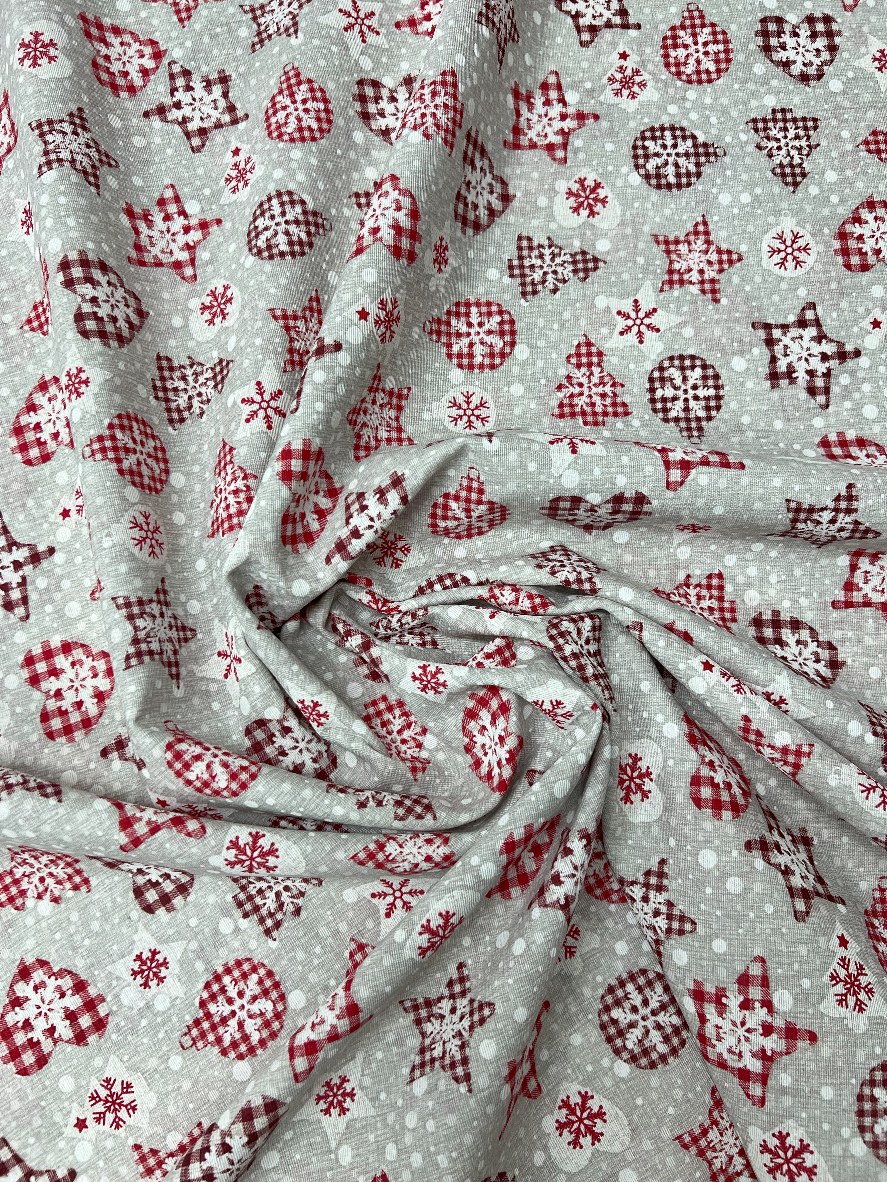 Scampolo Cotone Arredo Natalizio Stelline