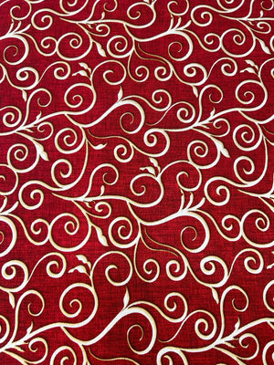 Scampolo Cotone Arredo Natalizio Ramage