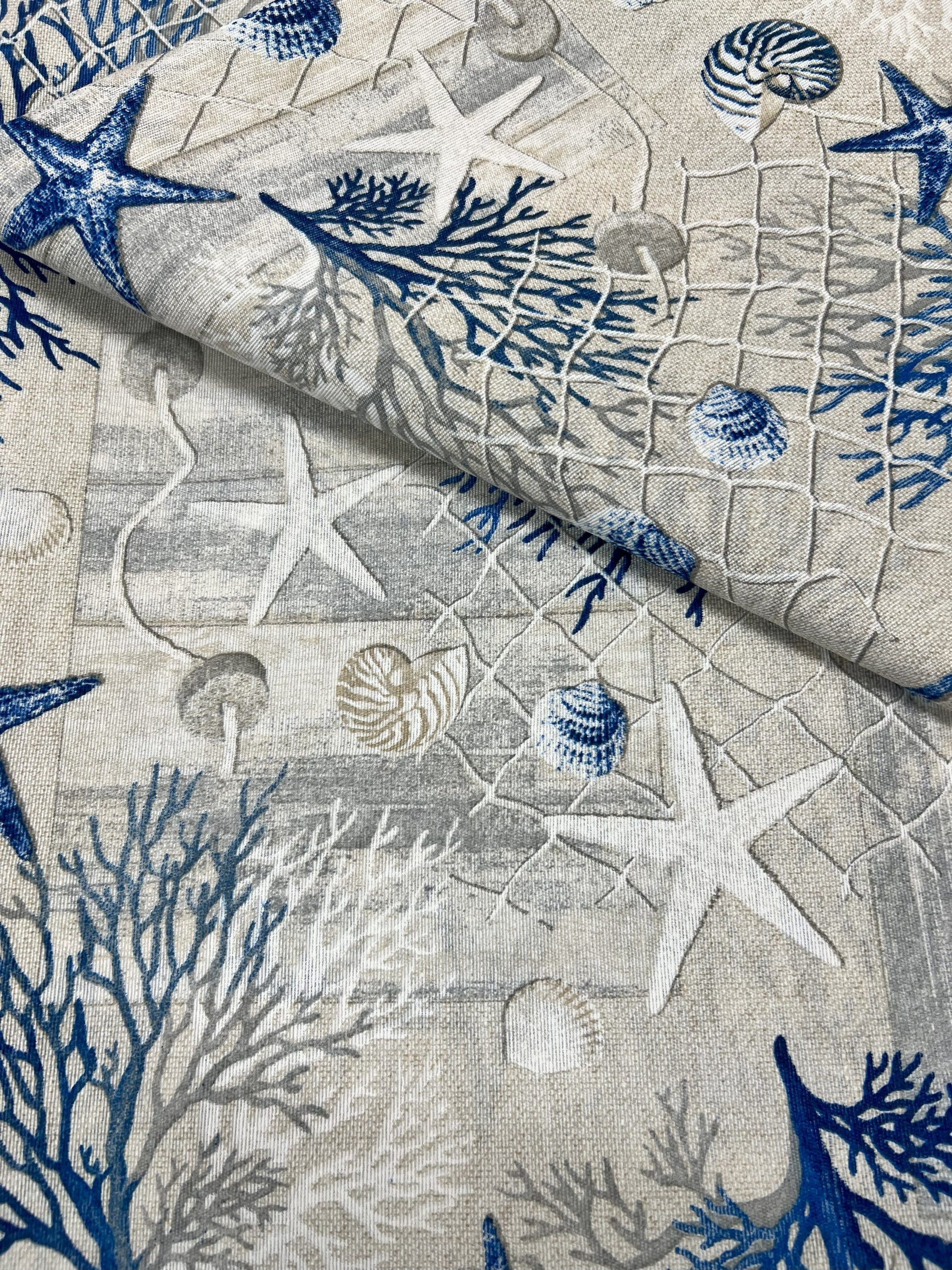 Scampolo Cotone Arredo Coralli e Stelle