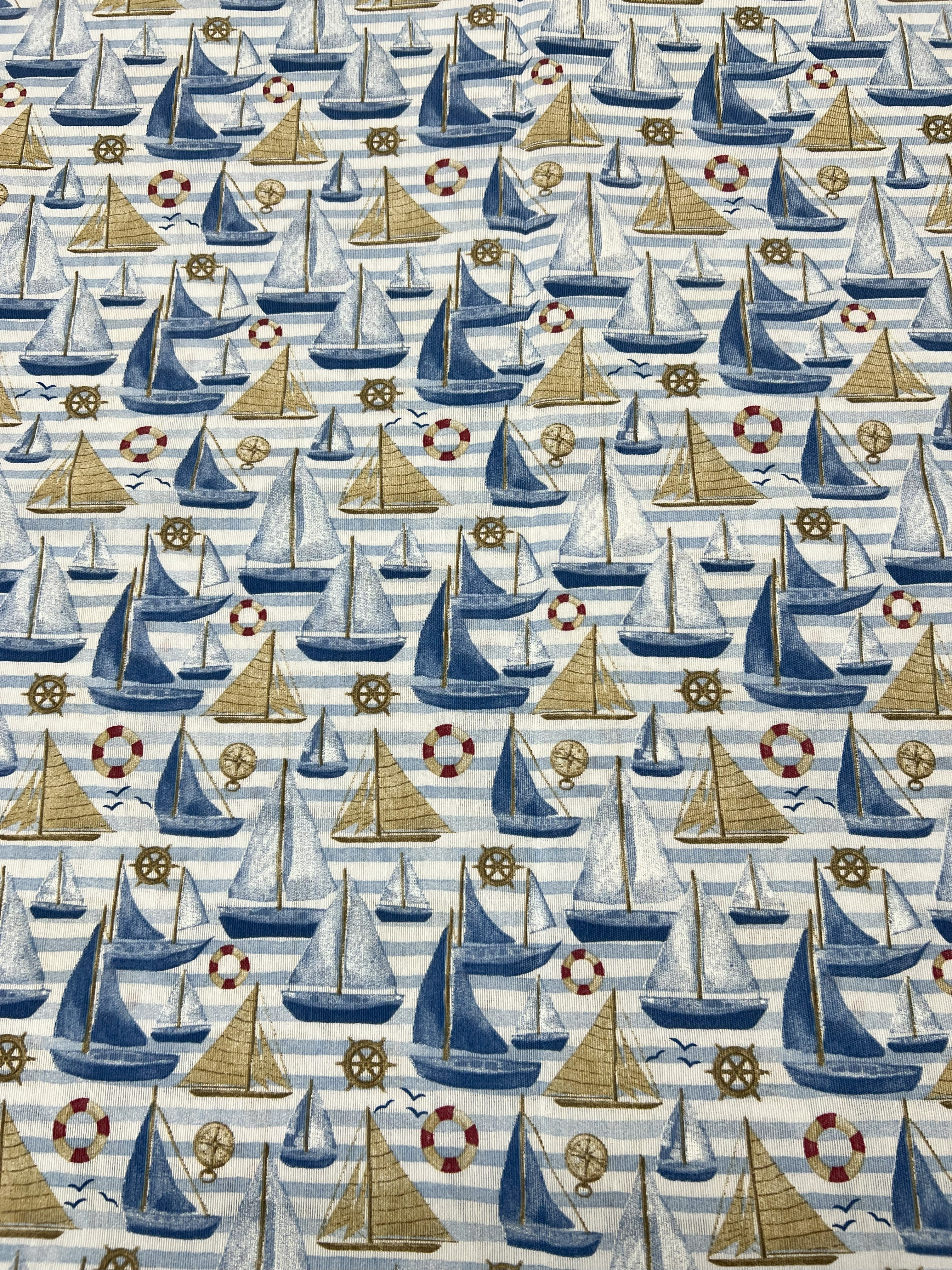 Scampolo Cotone Arredo Barchetta