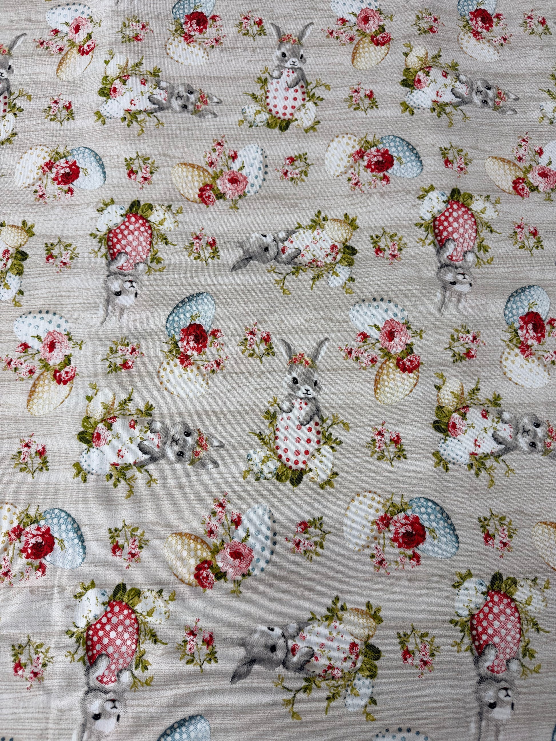 Scampolo Cotone Arredo Pasqua Shabby