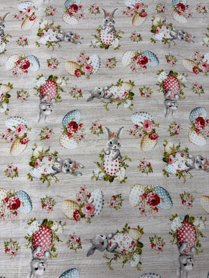 Scampolo Cotone Arredo Pasqua Shabby