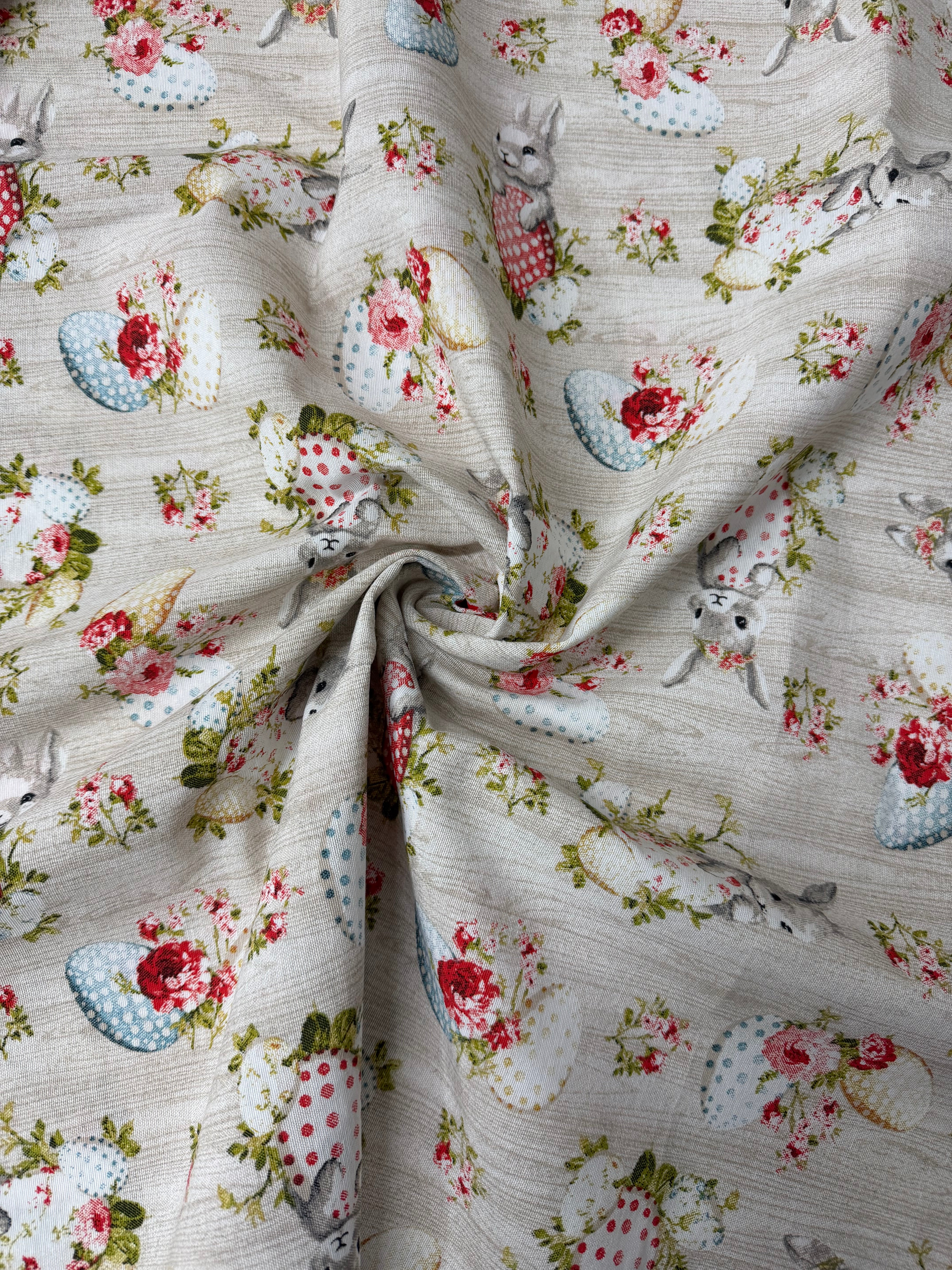 Scampolo Cotone Arredo Pasqua Shabby