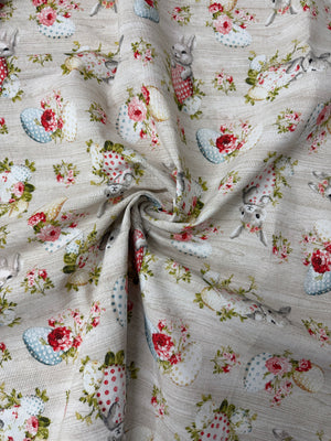 Scampolo Cotone Arredo Pasqua Shabby