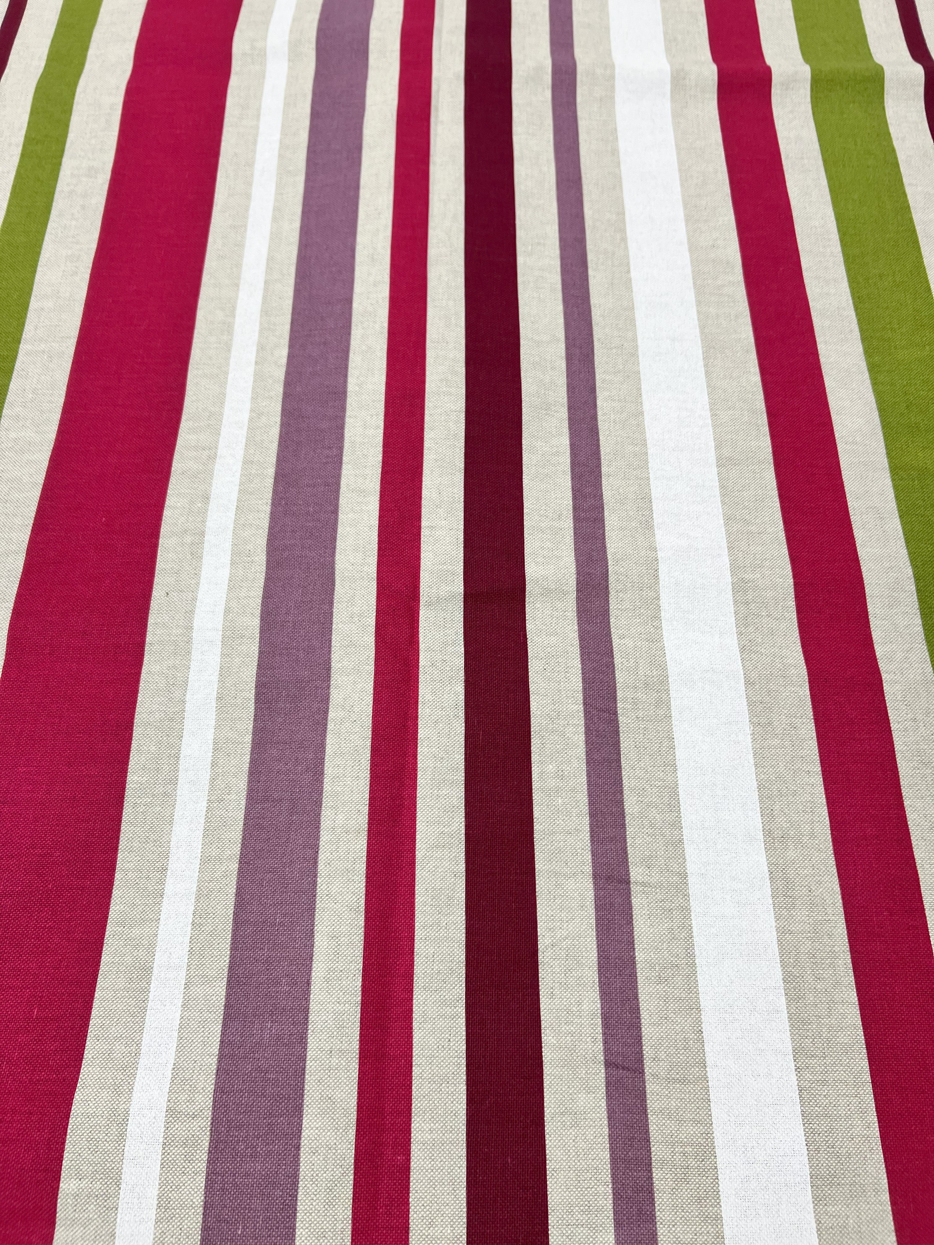 Scampolo Cotone Arredo Riga Multicolor