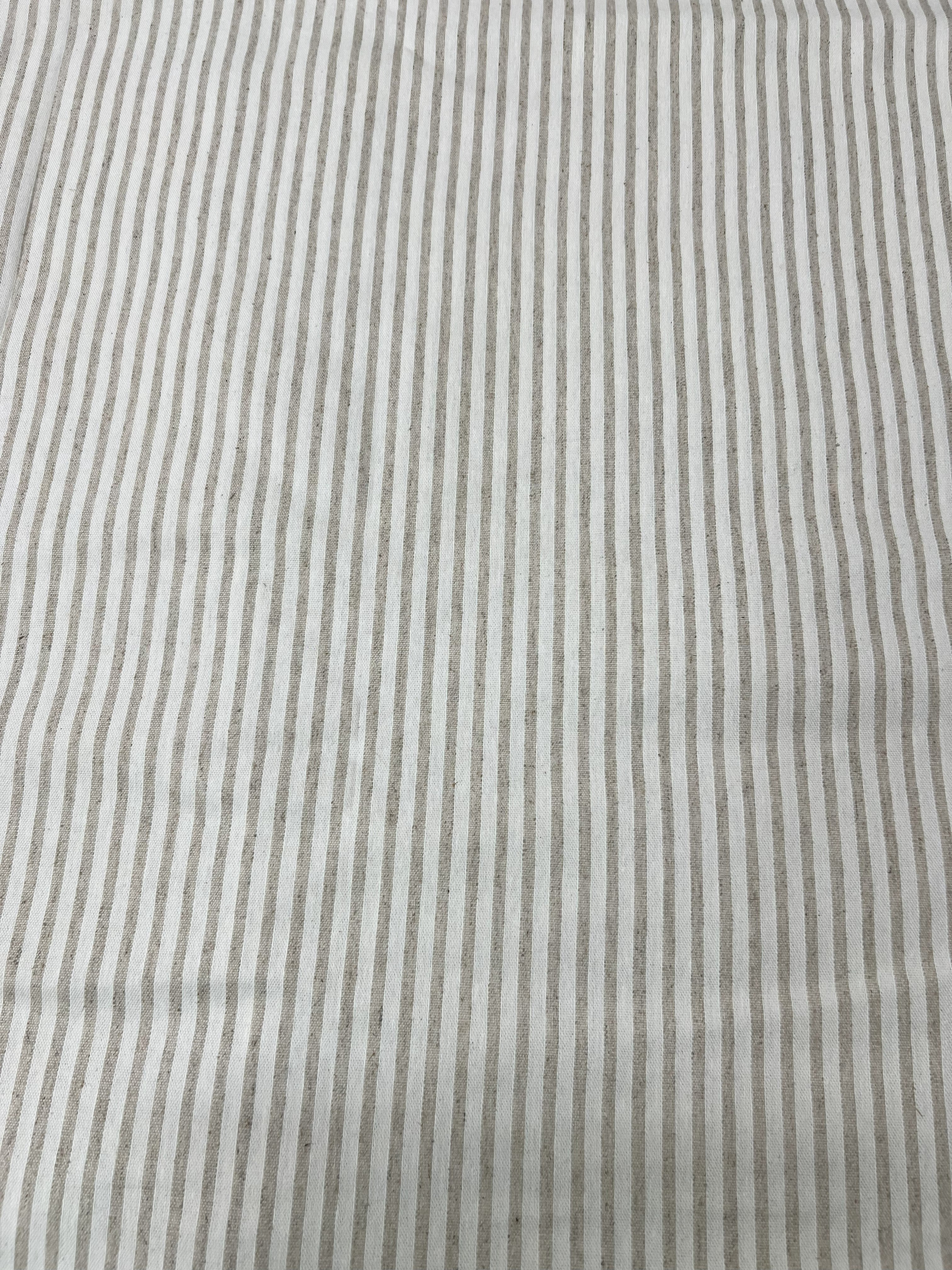 Scampolo Cotone Arredo Righe Grezze