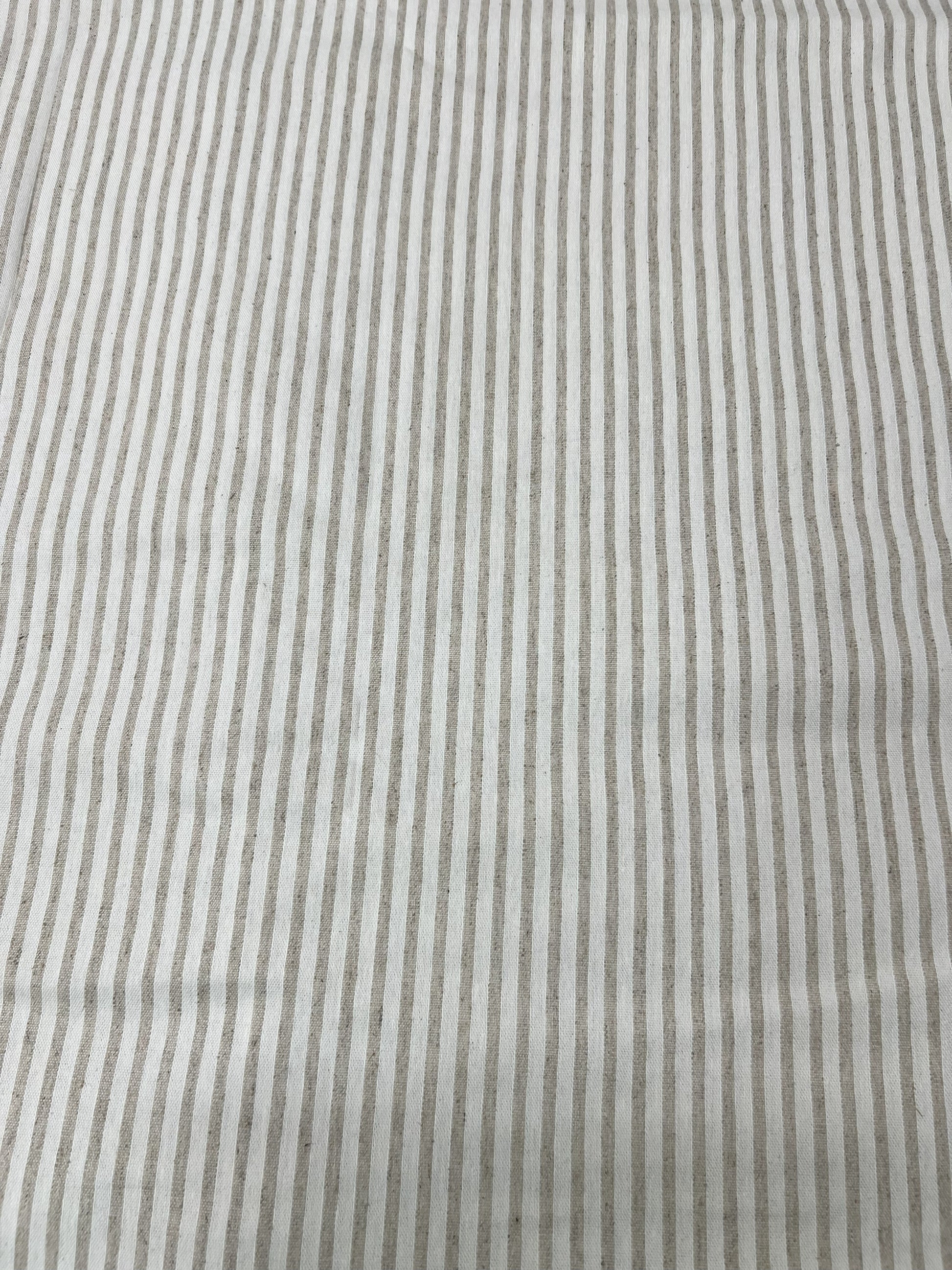 Scampolo Cotone Arredo Righe Grezze