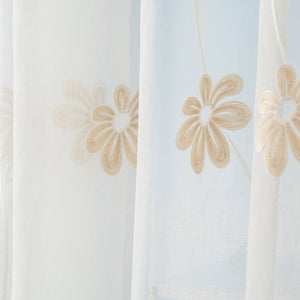 Linea Oro Pannello Tenda Ricamata Margot