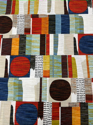 Scampolo cotone arredo Ritmo Astratto