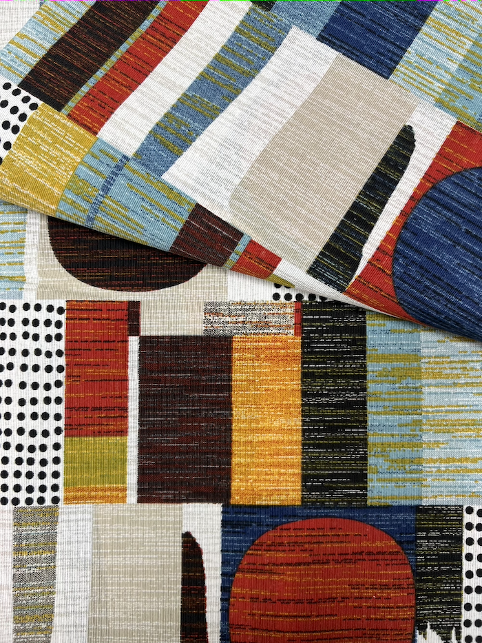 Scampolo cotone arredo Ritmo Astratto