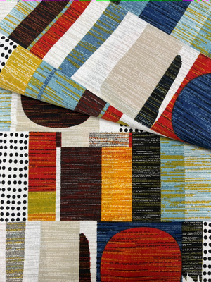 Scampolo cotone arredo Ritmo Astratto