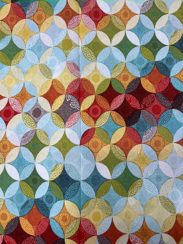 Scampolo cotone arredo Rombetto geometrico
