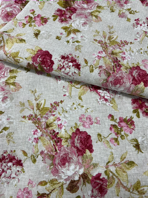 Scampolo cotone arredo Rosa