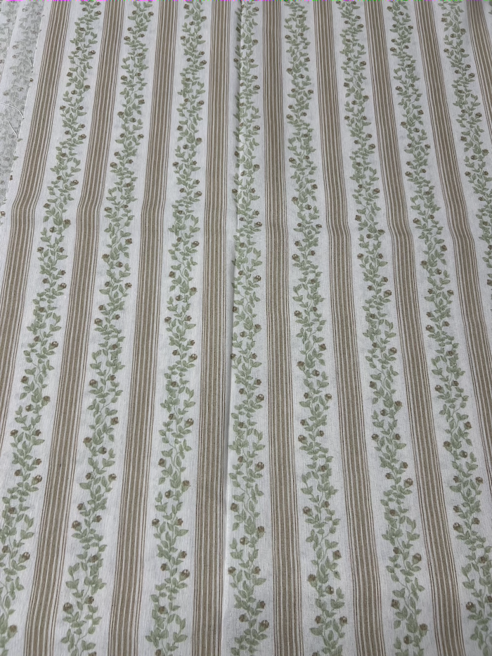 Scampolo cotone arredo Fogliolina provenzale