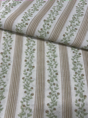 Scampolo cotone arredo Fogliolina provenzale