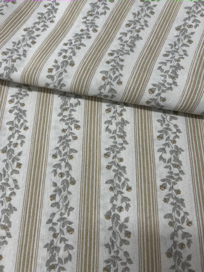 Scampolo cotone arredo Fogliolina provenzale