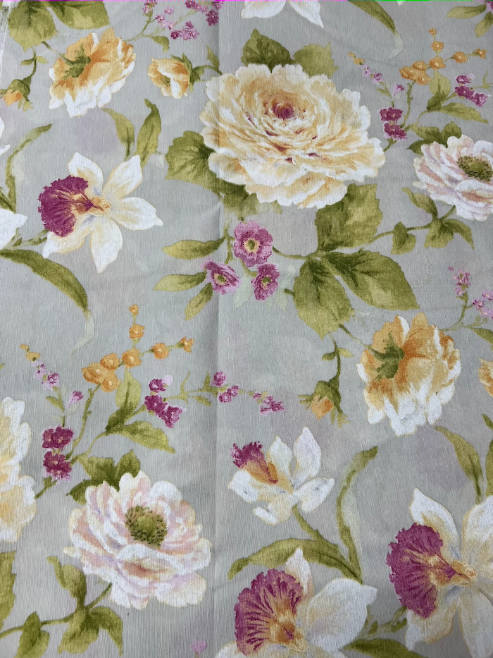 Scampolo cotone arredo Fiorone Colorato