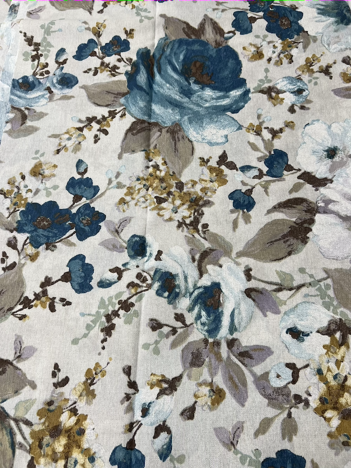 Scampolo cotone arredo Fiorone