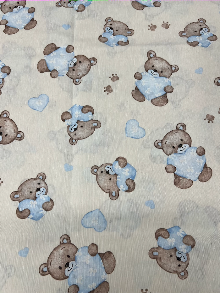 Scampolo cotone arredo Baby Orsacchiotto