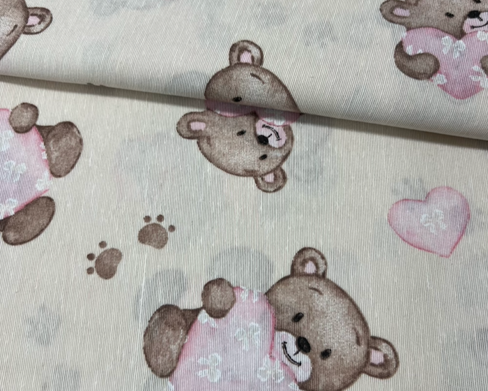 Scampolo cotone arredo Baby Orsacchiotto