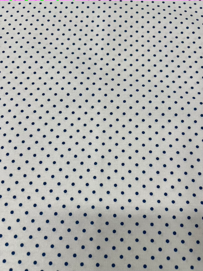 Scampolo cotone panama Pois