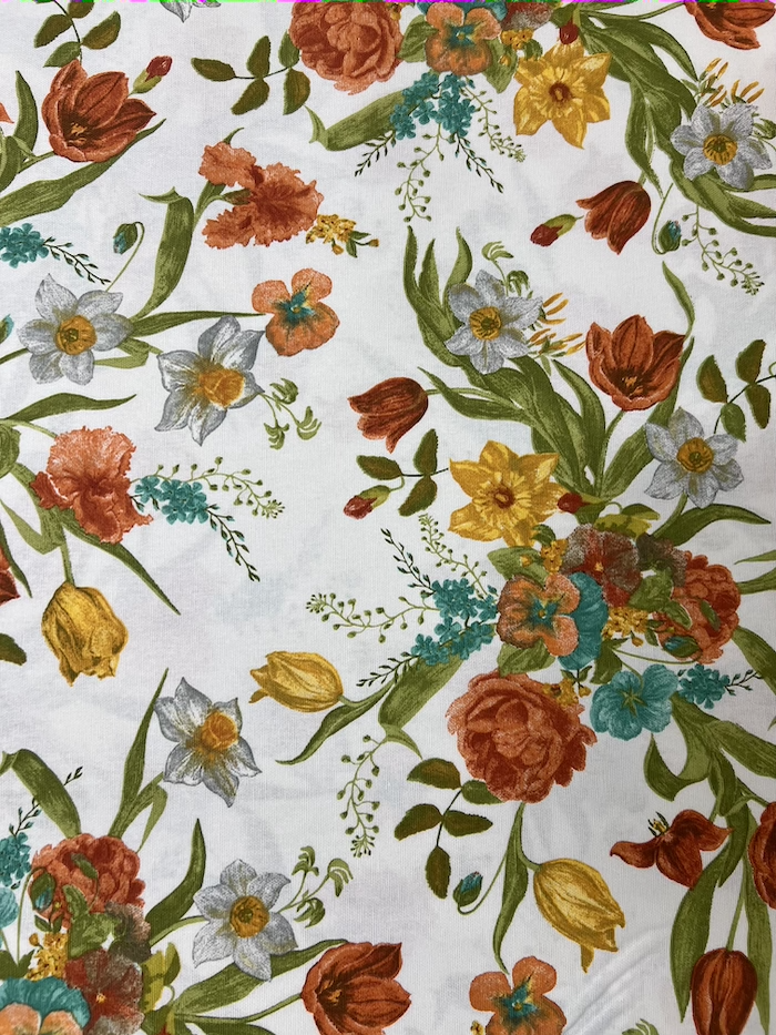 Scampolo cotone panama Primavera