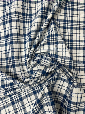 Scampolo cotone panama Tartan