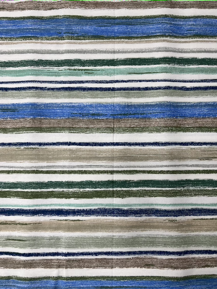 Scampolo cotone panama Riga Multicolor
