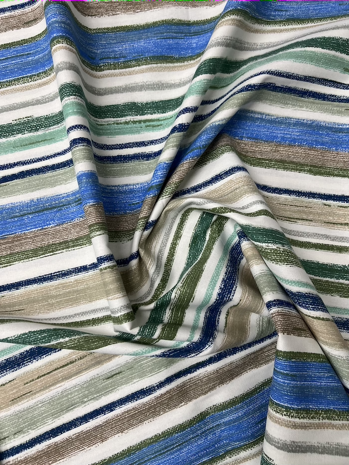 Scampolo cotone panama Riga Multicolor