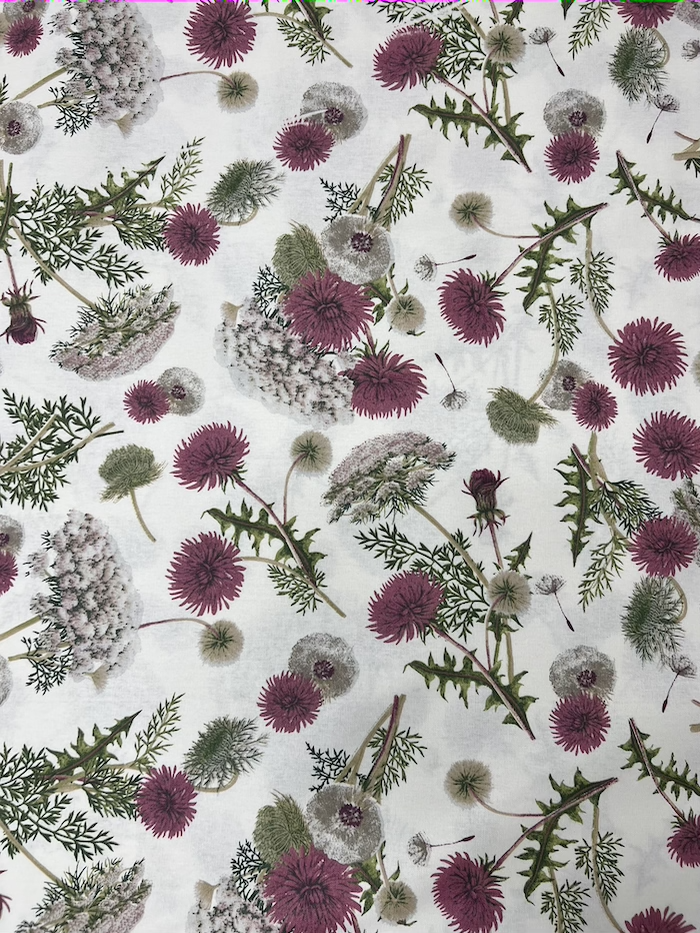 Scampolo cotone panama Fiore di Campo