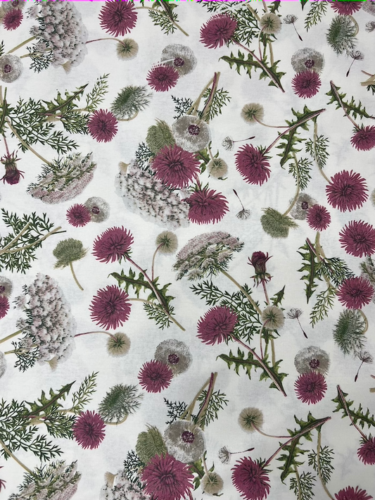 Scampolo cotone panama Fiore di Campo