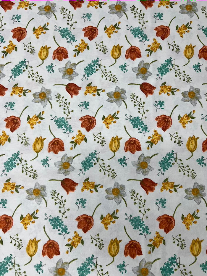 Scampolo cotone panama Tulipano