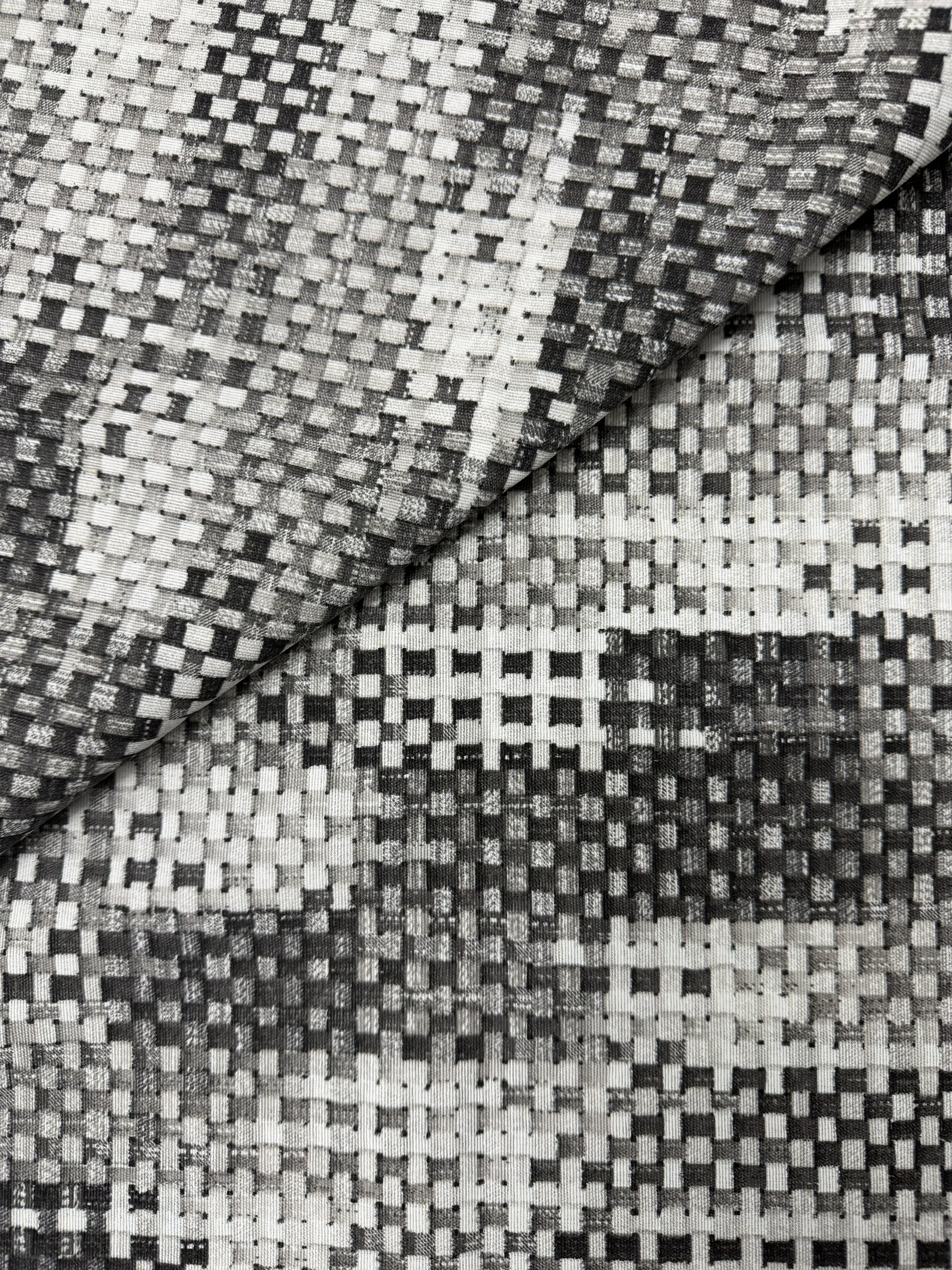 Scampolo Cotone Arredo Fantasia Effetto Vinimi