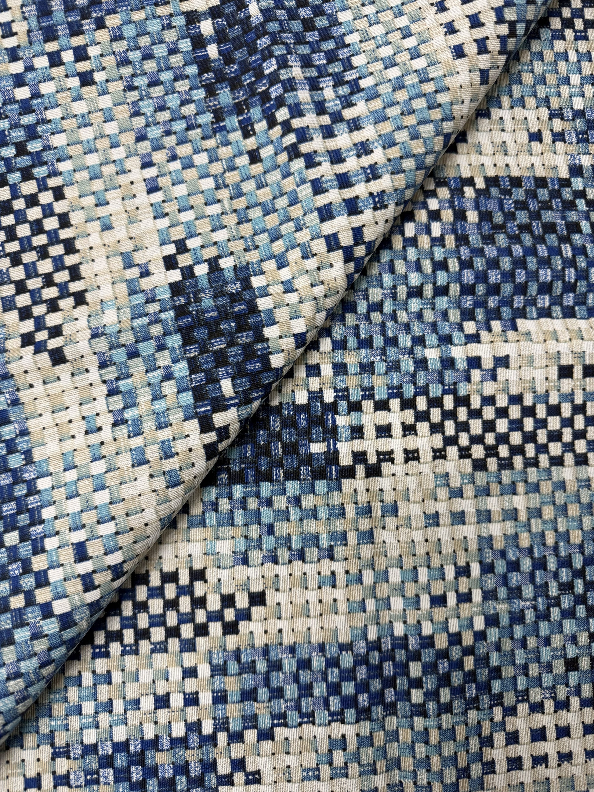 Scampolo Cotone Arredo Fantasia Effetto Vinimi