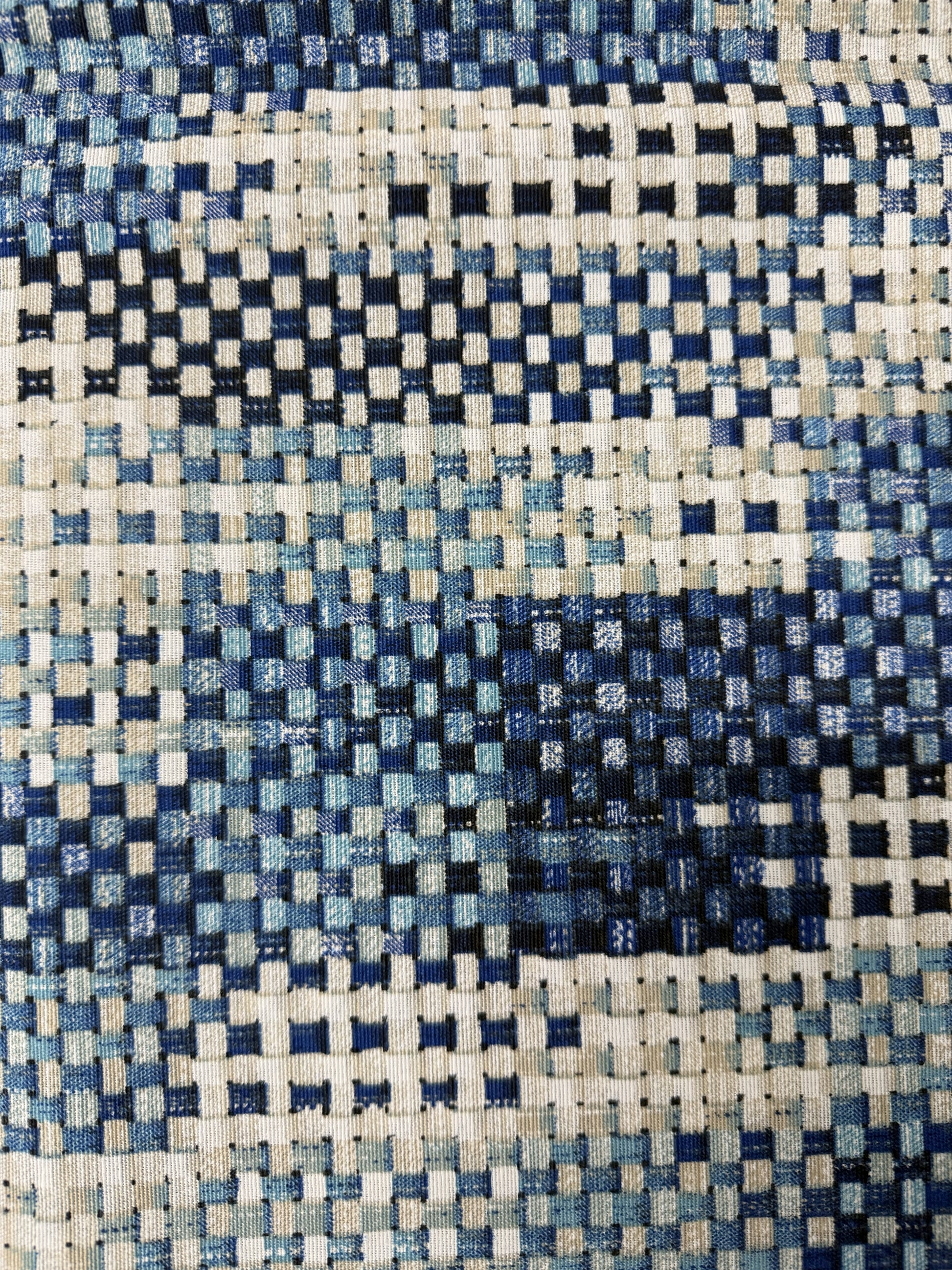 Scampolo Cotone Arredo Fantasia Effetto Vinimi
