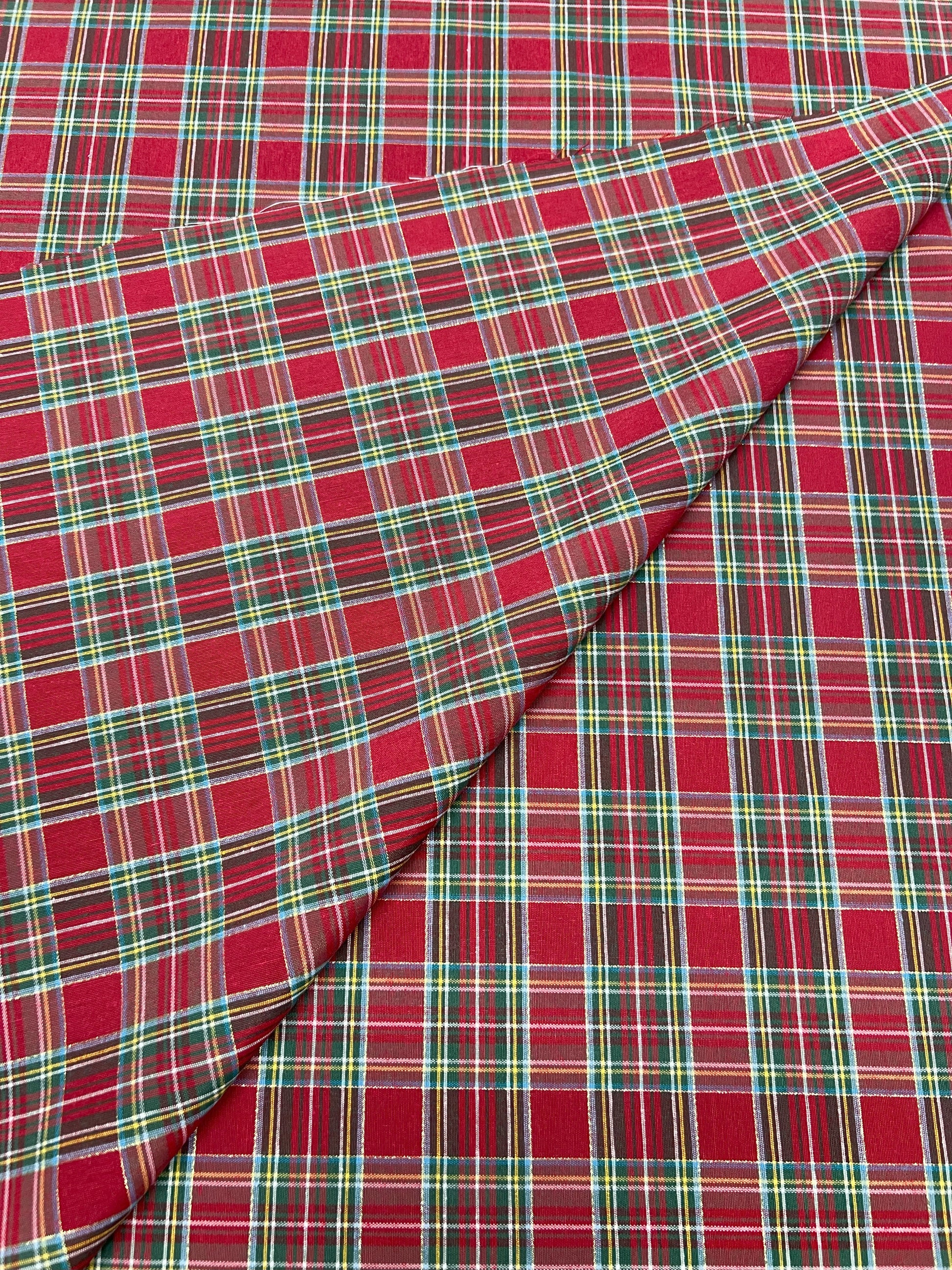 Tessuto Cotone Tartan Medio Tinto in Filo
