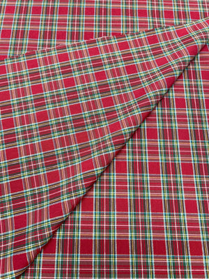 Tessuto Cotone Tartan Medio Tinto in Filo