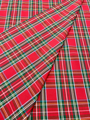Tessuto Cotone Tartan Tinto in Filo